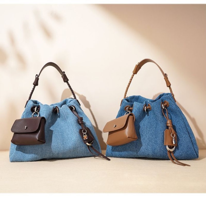 Luxury Y2K Bags - JIAERDI High Street Denim Borsa a