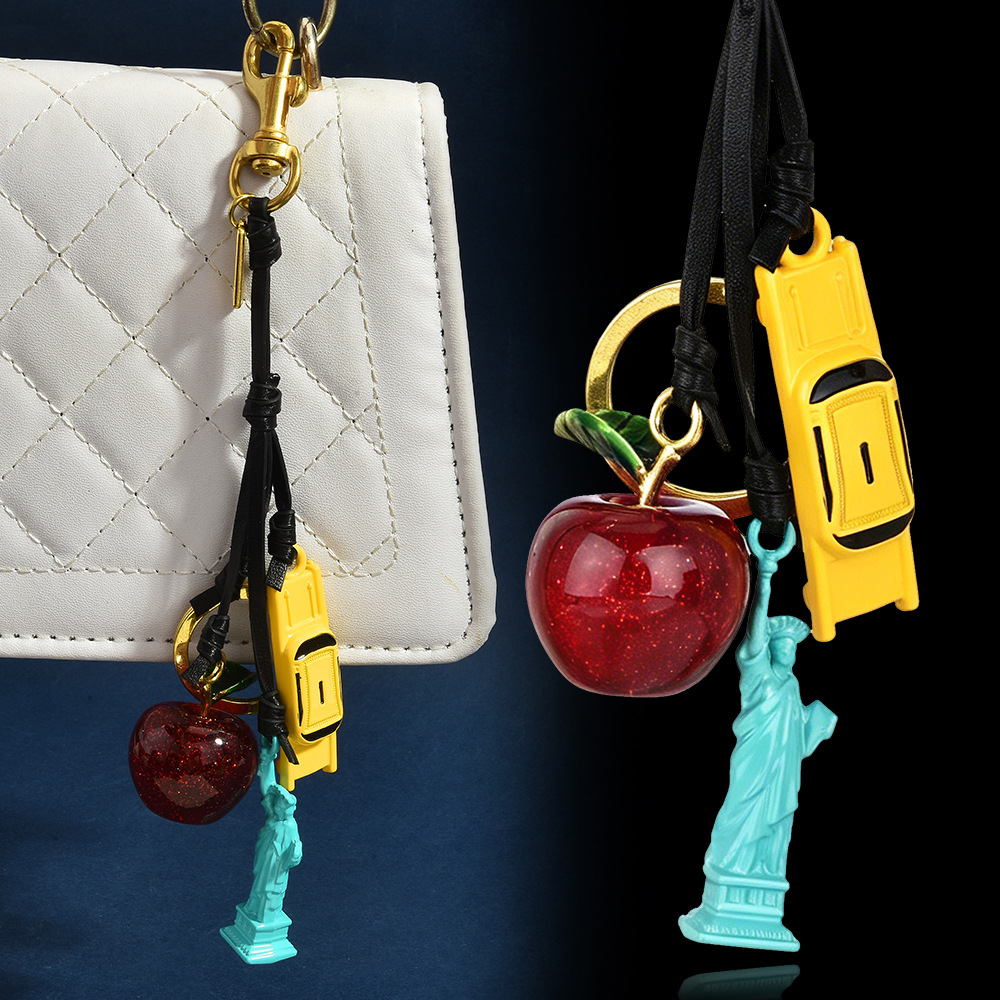 Luxury Bags New York - Ciondolo per Borsa in Pelle a