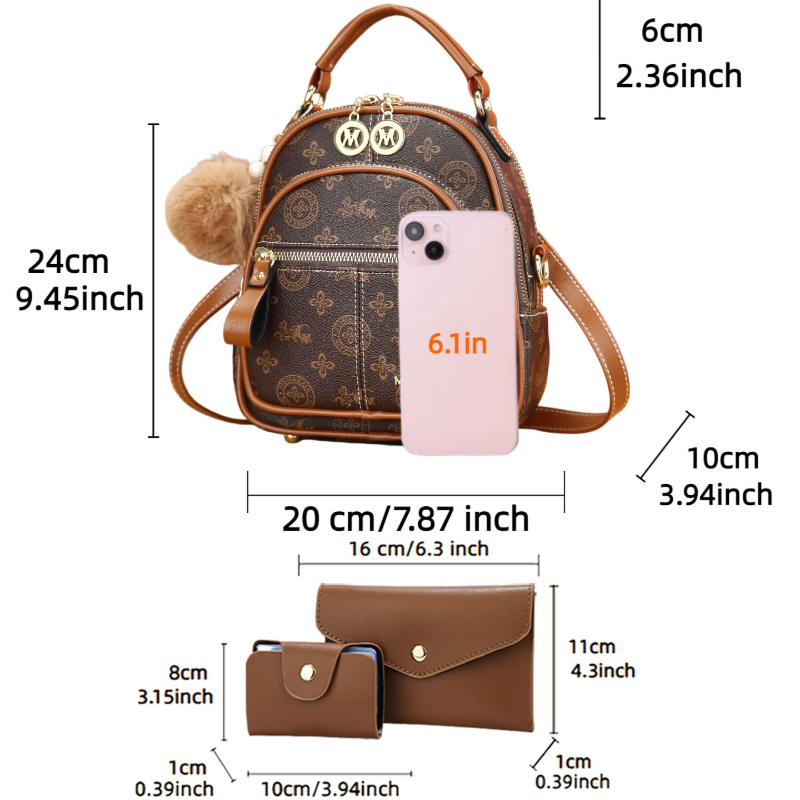 Set di 3 borse da donna, mini  - Luxury Bags & Leather Repair Of Atlanta recensione e prezzo