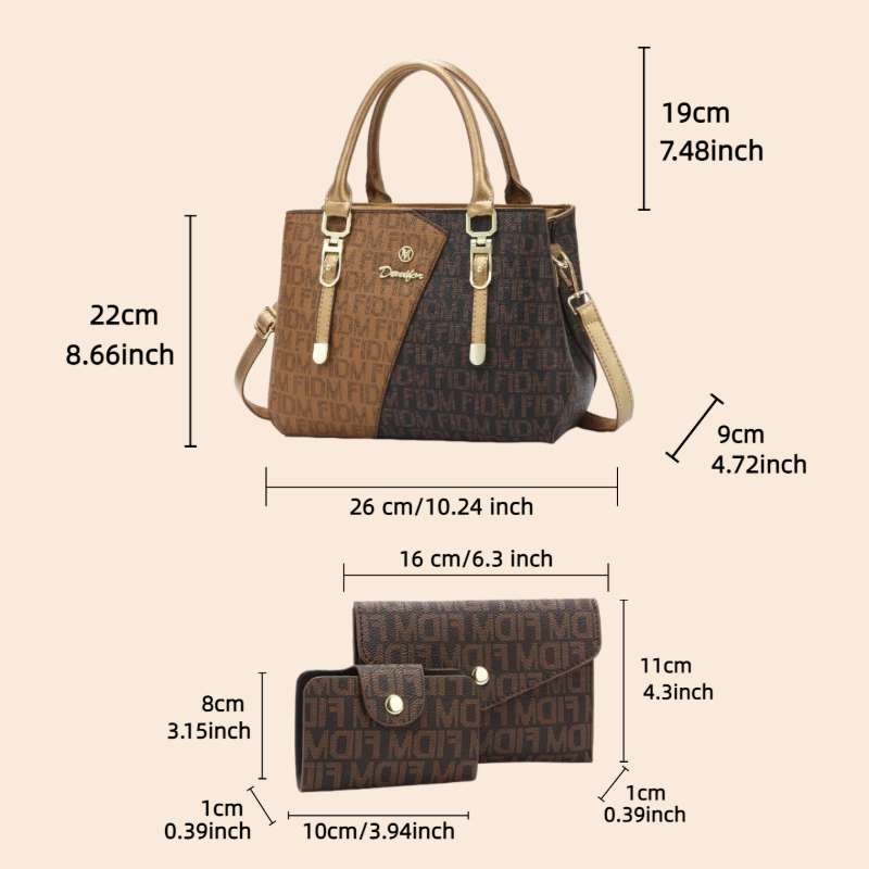 Set di 3 borse da donna, borse - Luxury Bags & Leather Repair Of Atlanta recensione e prezzo