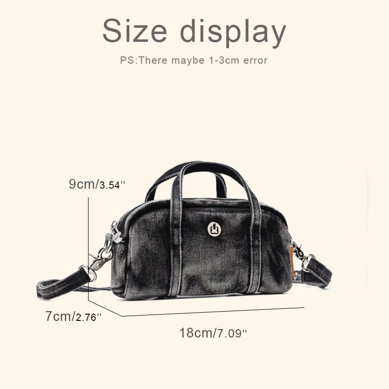 Coreano Casual Mini Denim Box  - Luxury Bags Designer recensione e prezzo