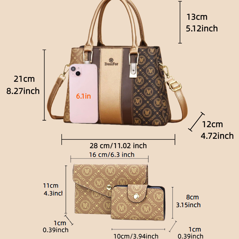 Set di 3 borse da donna con de - Luxury Bags & Leather Repair Of Atlanta recensione e prezzo