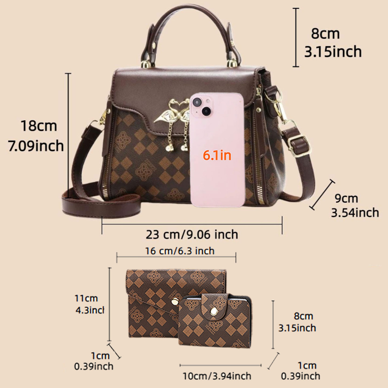 Set di 3 borse da donna, borsa - Luxury Bags & Leather Repair Of Atlanta recensione e prezzo
