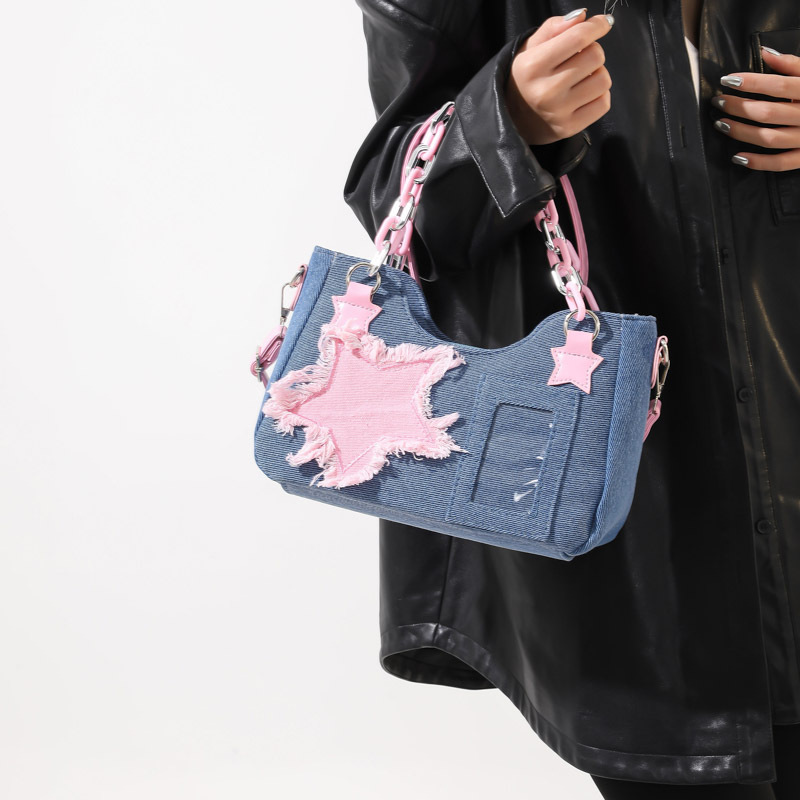 Borsa a Tracolla in Denim Stil - Luxury Bags Korea recensione e prezzo