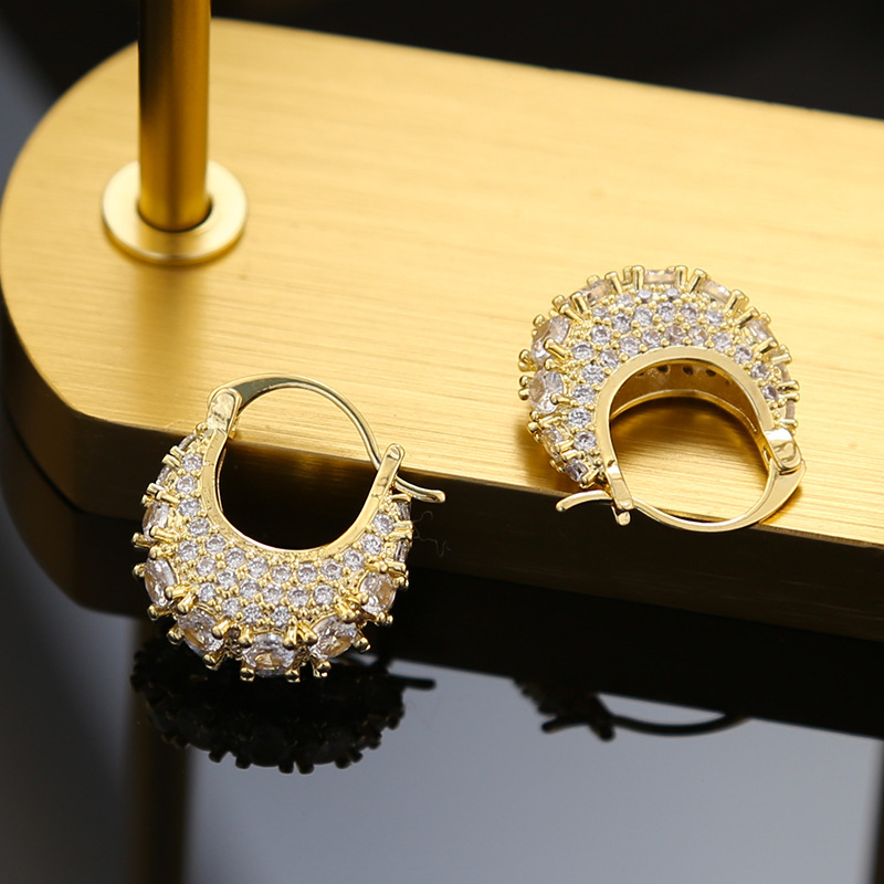 Orecchini a Cerchio con Zircon - Luxury Bags Dropshipping recensione e prezzo